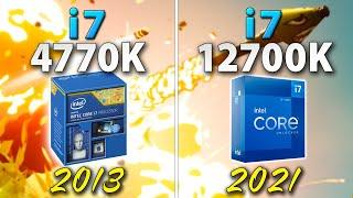 i7-4770K vs i7-12700K - 8 Years Difference  1080p 4K