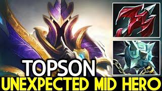 TOPSON Silencer Unexpected Mid Hero 100% Outplayed Dota 2