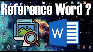 Tuto Comment faire une référence source sur un document Word ?