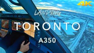TORONTO  A350 LANDING 4K