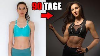 Ich habe 90 Tage lang JEDEN Tag Sport gemacht Meine Body Transformation