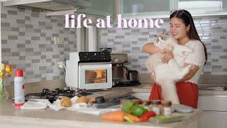 Life at Home ⏤ What I Eat in A Day Trying New Things Seeing Friends & Easy Airfryer Recipes  