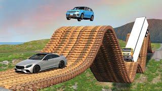 Cars vs Rollercoaster Bridge - BeamNG Drive -  ULTIMATE Edition Compilation