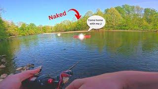 NAKED Women Hit on me While Fishing - Funny