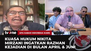 Adu Argumen Kuasa Hukum Nikita Mirzani vs Razman Soal Jaminan Vadel Badjideh Dipenjara  tvOne