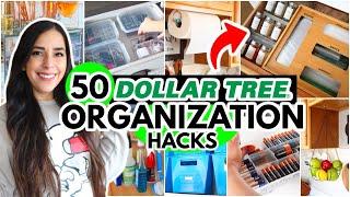 50 Dollar Tree Organization HACKS to make 2024 your *MOST ORGANIZED* year ever