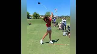 Golf girls amazing golf swing 