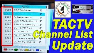 TACTV Settop Box CHANNEL LIST Number Updated  ANBU TECH