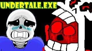 АНДЕРТЕЙЛ.EXE - САНС В УЖАСЕ  ПАПАЙРУС ОЗВЕРЕЛ  - Undertale.Exe Papyrus Goes Too Far