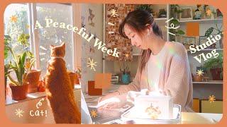 Studio Vlog30A New Start to March Tackling Taxes Making Friends & Welcoming Milo the Foster Cat