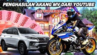 PENGHASILAN AKANG MV DARI YOUTUBE DI 2 JUTA SUBSCRIBER TERBARU ‼️