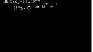 Strong vs. Weak - Acids and Bases pH Calculations