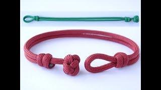 How to Make a Simple DiamondScaffold Knot and Loop Paracord Bracelet-Quick Deploy Option-CBYS