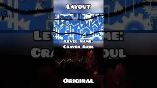 Craven Soul Original vs Layout  Geometry Dash Comparison #shorts