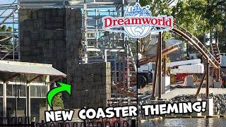 NEW Dreamworld Gold Coast  New Roller Coaster Temple Theming Arrives & MORE