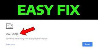 2024 How To Fix Google Chrome Aw Snap Error