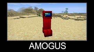 Minecraft wait what meme part 127 Amogus