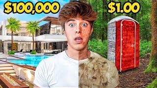 $1 VS $100000 HOTEL CHALLENGE