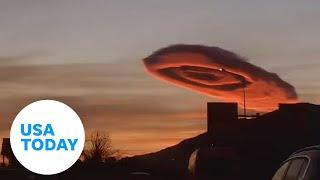 Huge lens cloud in Turkey looks like eerie UFO  USA TODAY