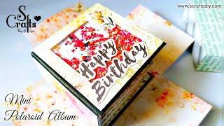 Birthday Scrapbook Vintage Mini Polaroids Album Handmade  greeting card ideas  S Crafts #scrapbook