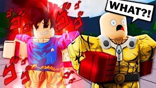 Pretending to be The WEAKEST DUMMY With DEATH COUNTER in ROBLOX The Strongest Battlegrounds...