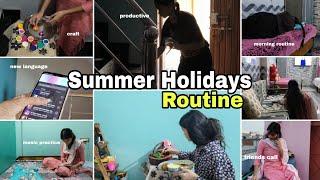 PRODUCTIVE SUMMER HOLIDAY ROUTINEHow to Spend Your Holidays Productively#morningroutine #school