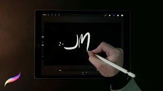 Animated Handwriting Signature or Hand-drawn Logo Effect  Procreate Tutorial