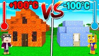 +100°C HAUS VS. -100°C HAUS IN MINECRAFT