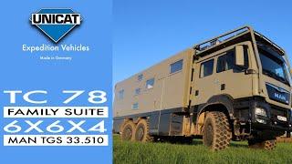 UNICAT Expedition Vehicle TC78 FAMILY SUITE MAN TGS 33.510 6X6 X4