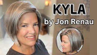 KYLA by Jon Renau in Oyster 56F51 Wig Review How I Trim a Flip Styling Options & Color Details