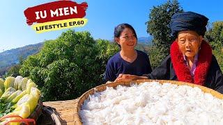 Iu Mien Lifestyle EP.60  Building a Drying Rack for Vegetables