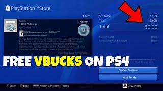 HOW TO Get FREE VBUCKS ON PS4 PS PLUS NOT Needed