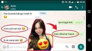 PRANK CHAT 18++ KE TANTE CANTIK BERUJUNG MINTA WIK WIK  Chat Seru Whatsapp