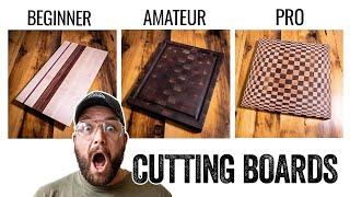 3 LEVELS of Cutting Boards - Beginner to PRO Build