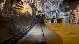 Postojna Slovenia Cave Train  Cab view  Full ride in 4K UHD