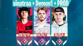 Demon1 finally back to main NRG roster & met Sinatraa + PROD Duo in intense match...  VALORANT