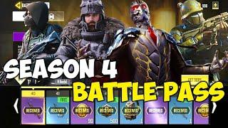 Season 4 Battle Pass  All Characters & Gun Skins  Upcoming Legendary Guns  COD Mobile  CODM