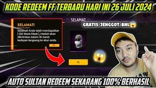 KODE REDEEM FF TERBARU HARI INI 26 JULI 2024‼️REDEEM SEKARANG 100% BERHASIL