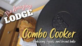 Lodge Combo Cooker Unboxing Review Silliness and a Rye Loaf. Wow