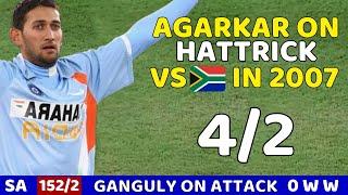 India Vs South Africa 2007 Future Cup Highlights  AGARKAR On HATTRICK Vs SA  Shocking Bowling