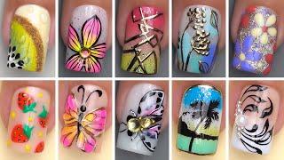 30+ Colorful Nail Art Tutorial Ideas  Nail Transformation Tutorial  Olad Beauty