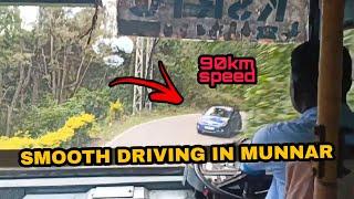 AMAZING BUS DRIVING IN HILL ROAD  MUNNAR ROAD TRIP  EXTREMELY SKILLED KSRTC DRIVER BUS DRIVING