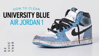 How to Clean Air Jordan 1 University Blue with Reshoevn8r