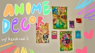  DIY anime room decor  character swap ft. Hershey Drawz + Ad does àrt  