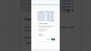 Timeline View in #googlesheets