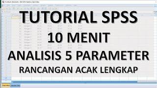 Tutorial SPSS untuk ANOVA Rancangan Acak Lengkap