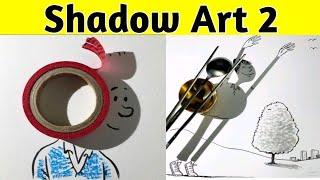 Shadow Art part 2  next level drawing  THE FACT BOOK