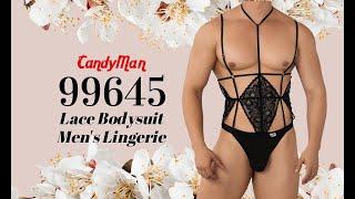 Candyman 99645 Lace Bodysuit Mens Underwear - Johnnies Closet