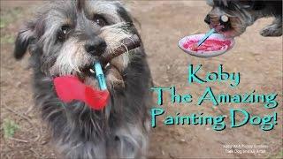 Koby the Amazing Painting Dog