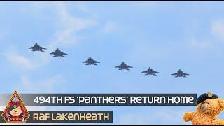 WHAT A WAY TO MAKE AN ENTRANCE 6-SHIP FORMATION 494TH FS PANTHERS RETURN HOME • RAF LAKENHEATH